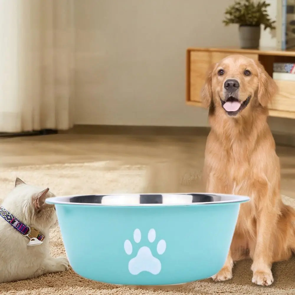 Non-slip Stainless Steel Dog Bowl - Love My Pet