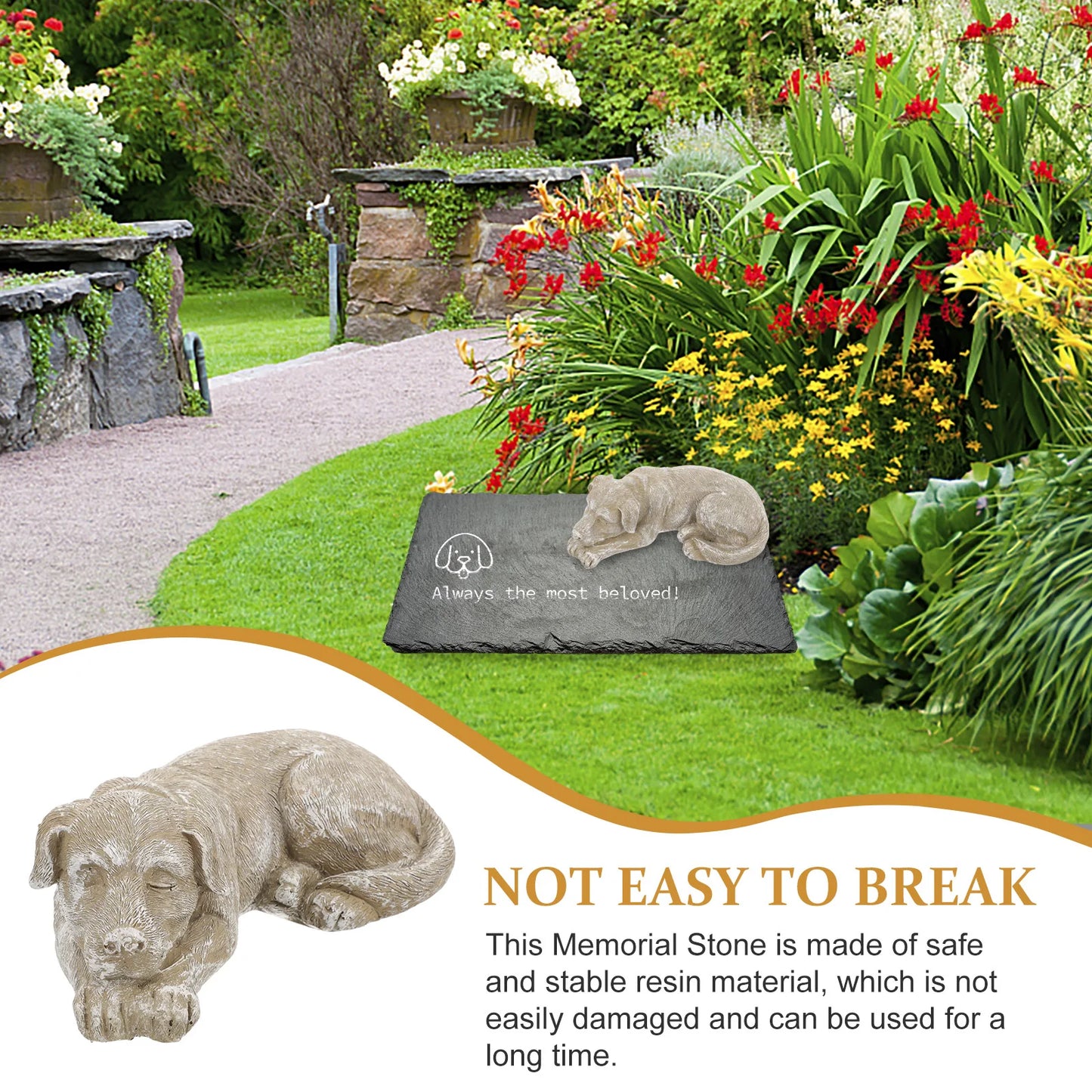 Garden Pet Memorial Tombstone Decorative  Markers