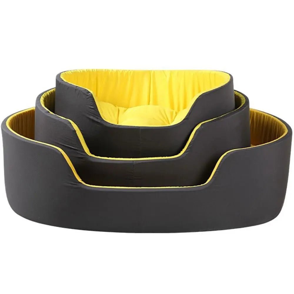 Warm Cushioned High Walled Waterproof Pet Bed