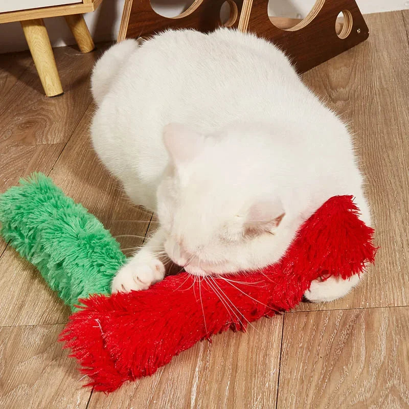 Cat Plush Long Pillow Catnip Toys