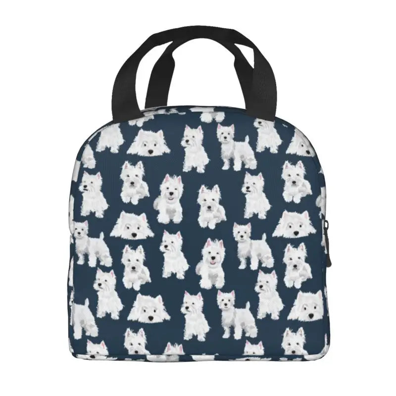 West Highland White Terrier Dog Thermal Insulated Lunch Bag