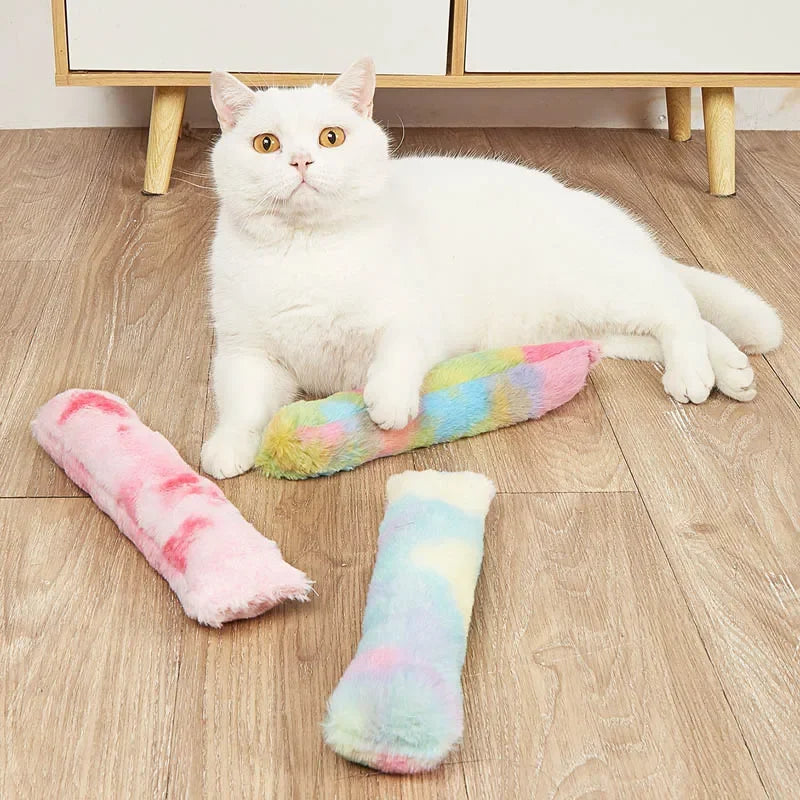 Cat Plush Long Pillow Catnip Toys