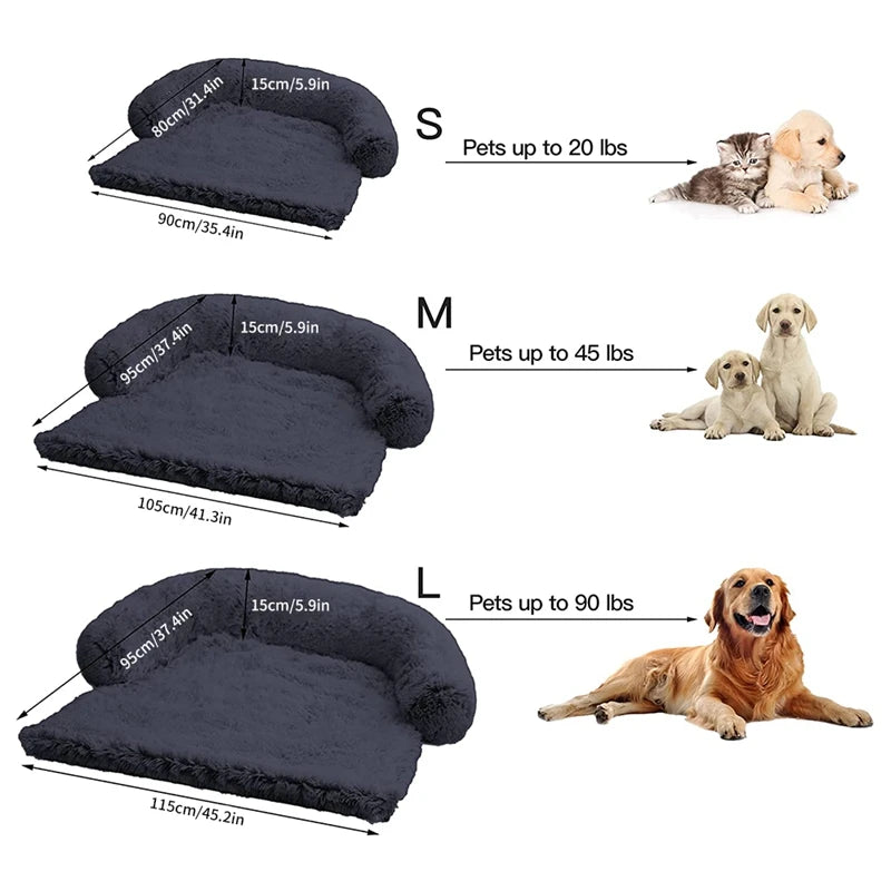 Pet Sofa Mat Long Plush Washable Blanket