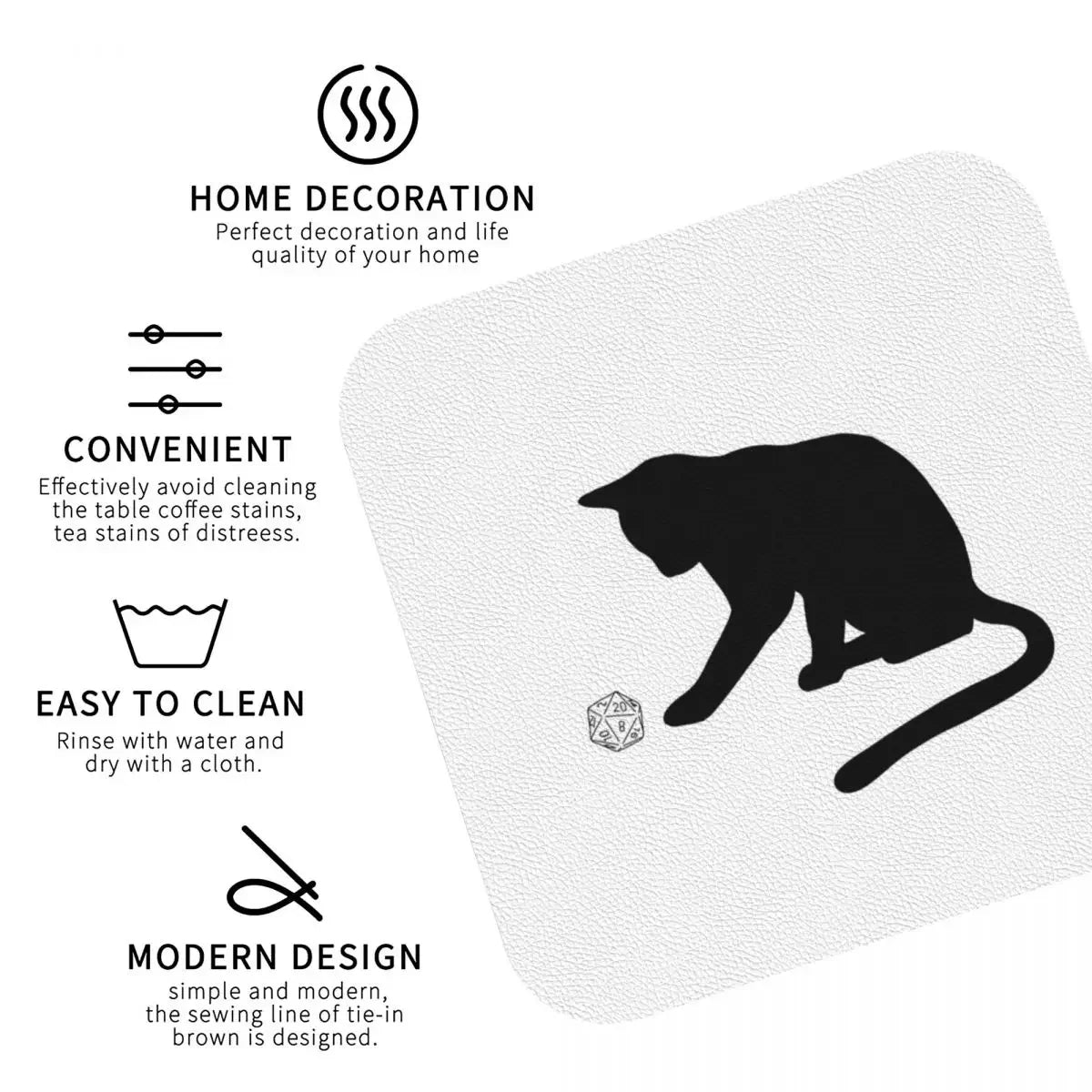 Cat Coasters And Tableware Decoration