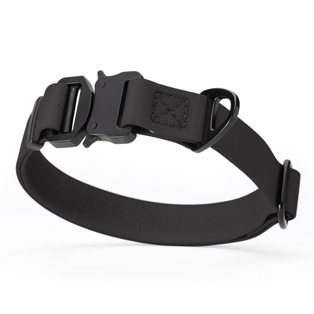 Waterproof Dog Collar with Metal Stab-Lock Buckle