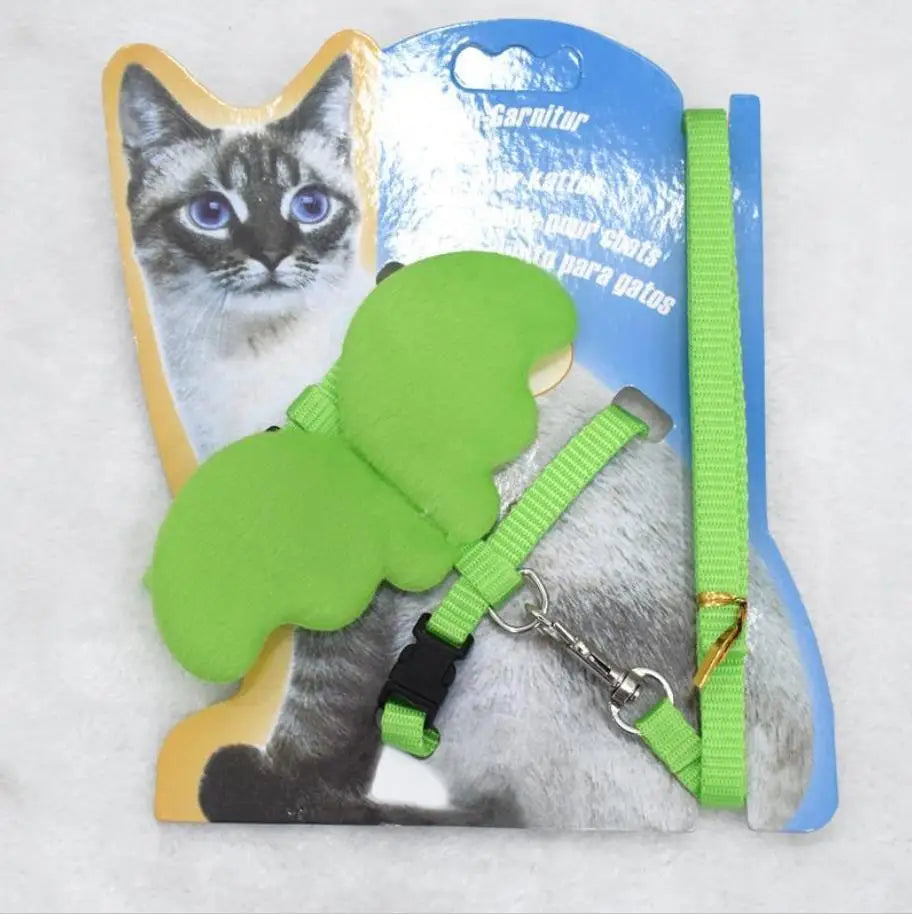 Angel wings Cat and Small Dog leash and Collar