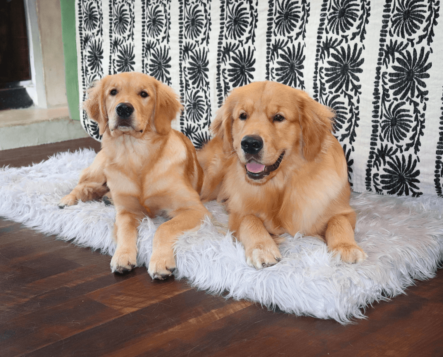 PupRug by Paw.com® Faux Fur Orthopedic Dog Bed - Rectangle Grey