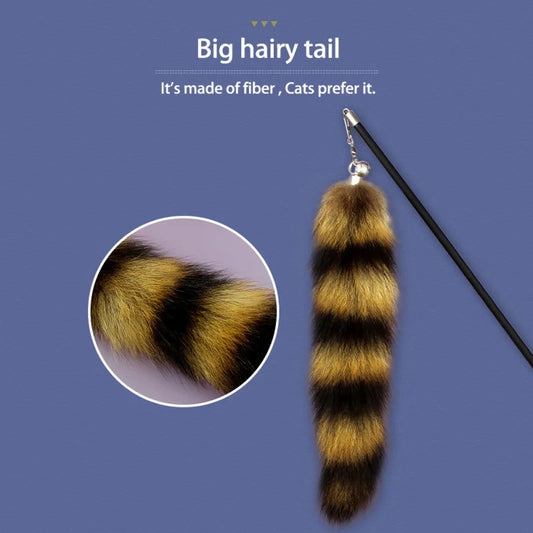 Cat Feather Toy Teaser Stick