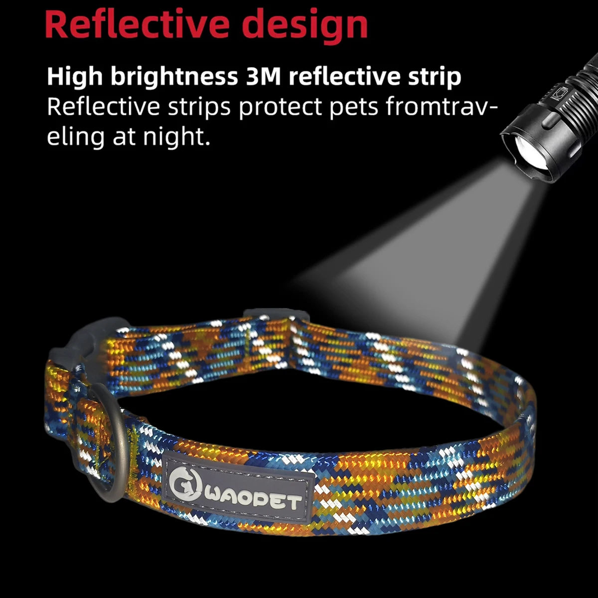 Pet Reflective Collar ,Colorful And Adjustable