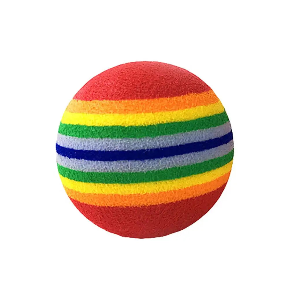 Colorful Pet Rainbow Foam Fetch Balls