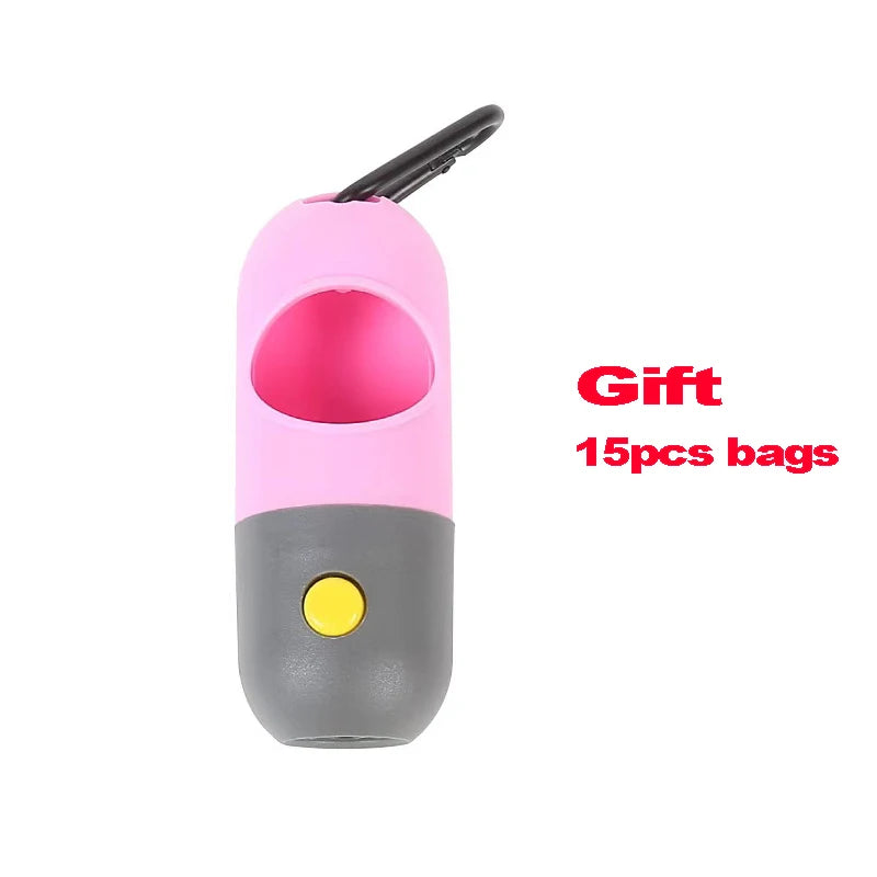 Dog Waste Bag Dispenser With LED Light