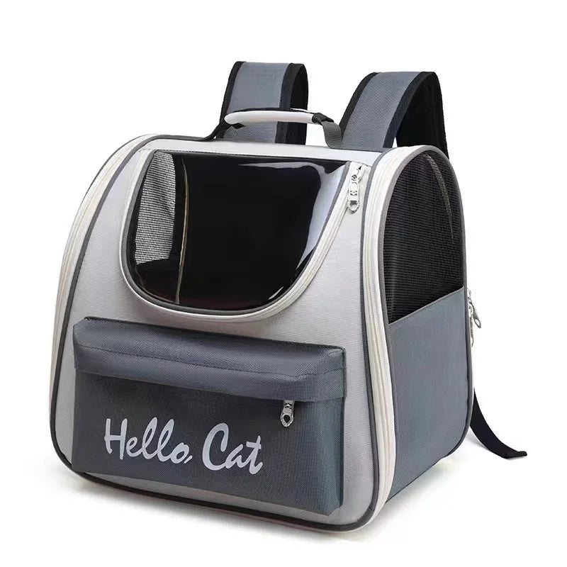 Breathable Portable "Hello Cat" Backpack