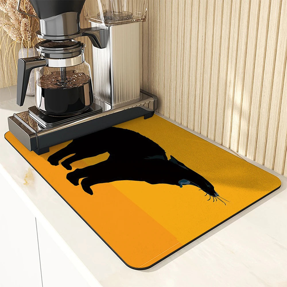 Super Absorbent Anti Skid Large Kitchen Absorbent Cat Mat