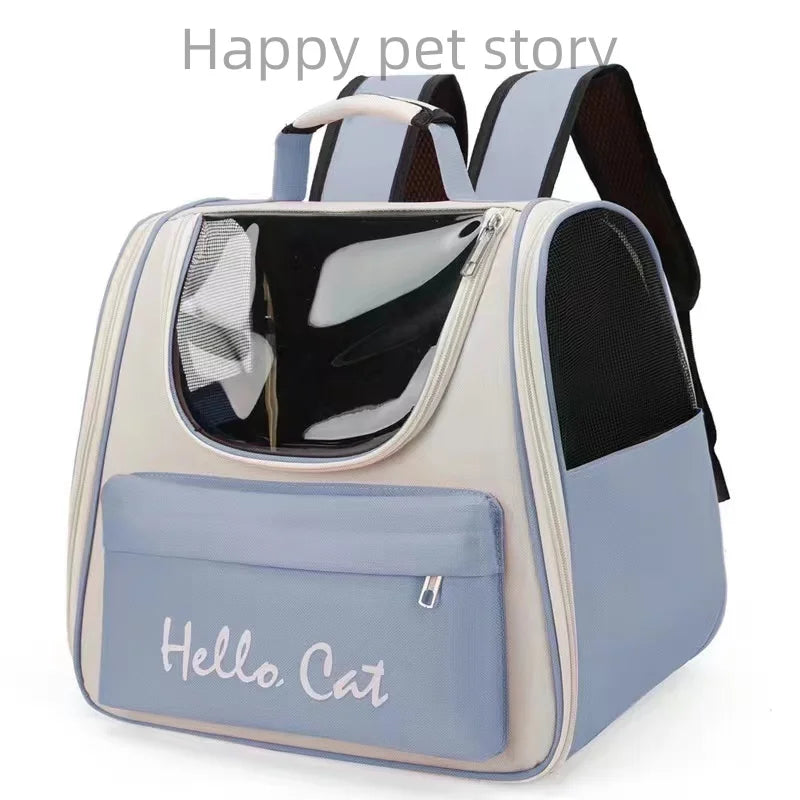 Breathable Portable "Hello Cat" Backpack