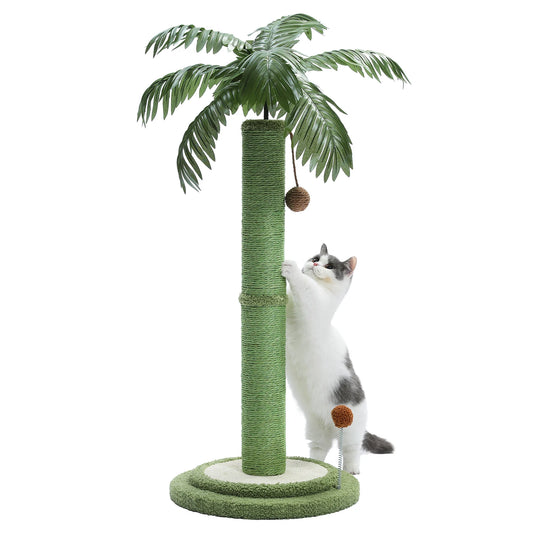 Cat Scratching Post with Interactive Balls Palm Tree