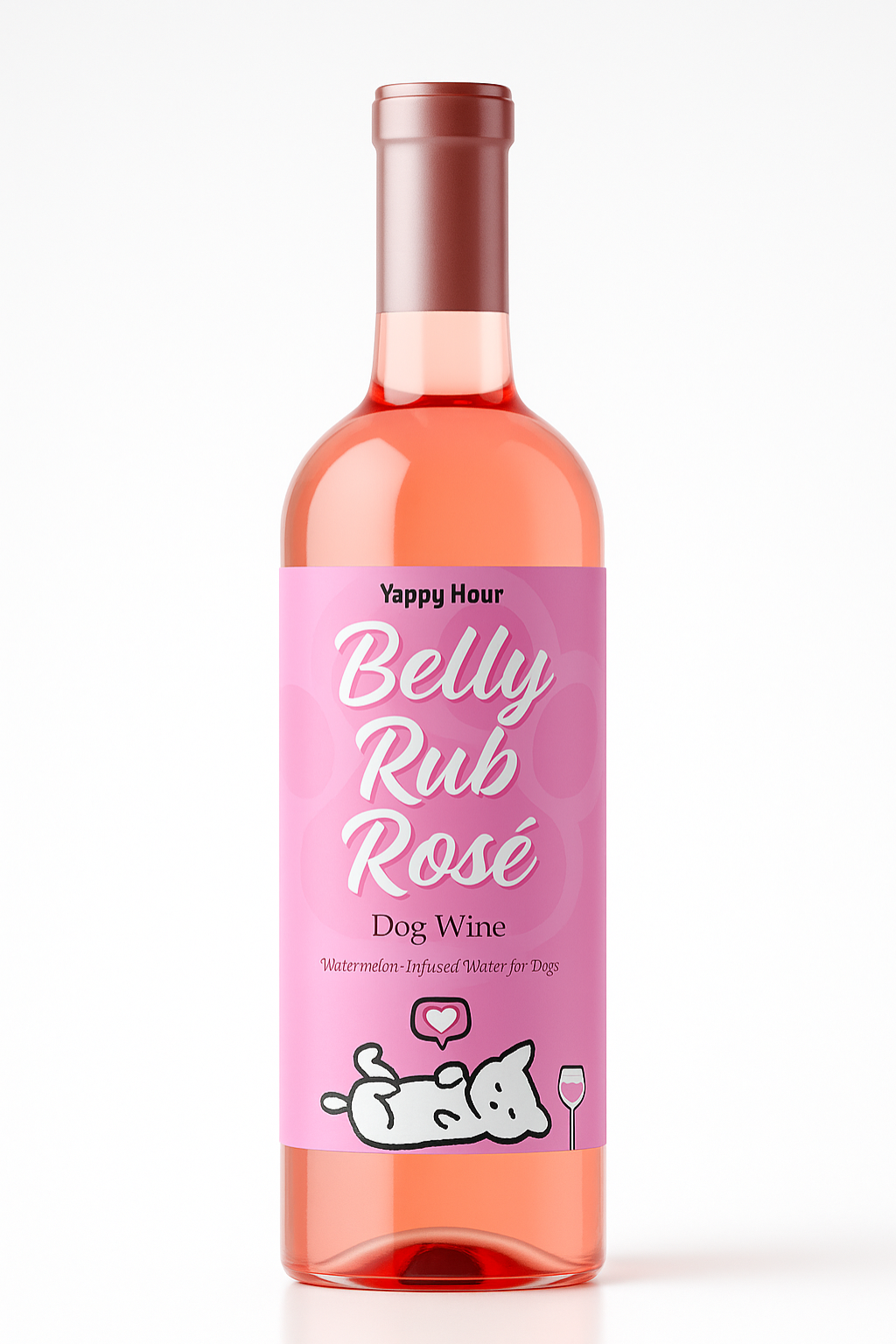 Belly Rub Rosé Dog Wine