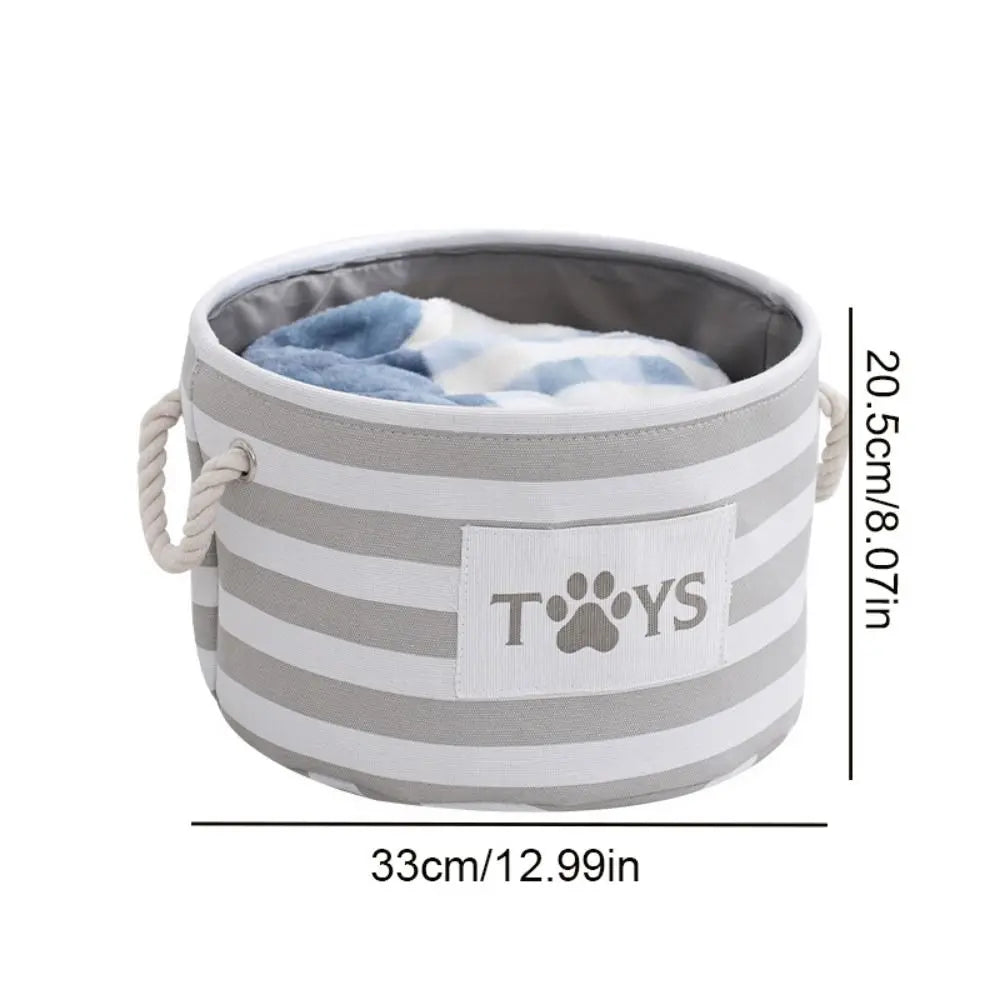 Large Capacity Pet Toy Storage Basket