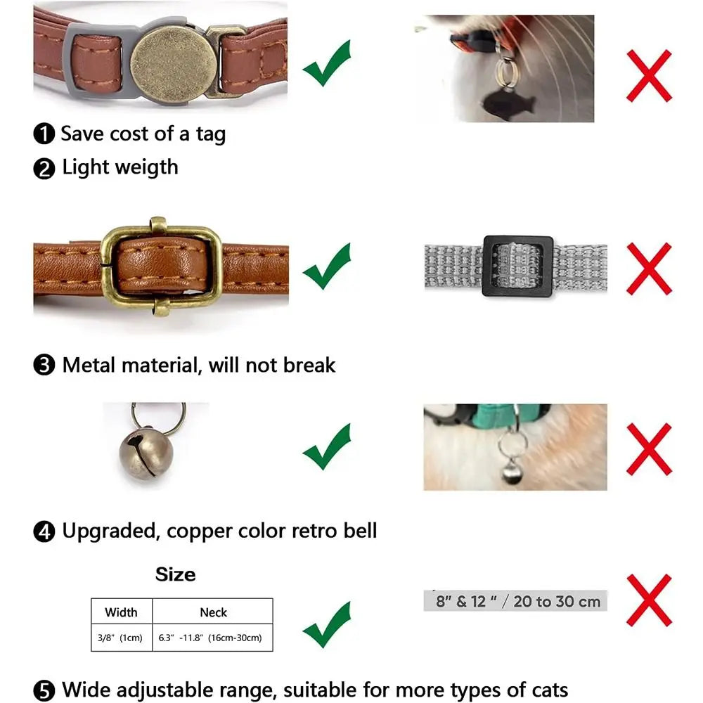 Fashion PU Leather Pet Collar