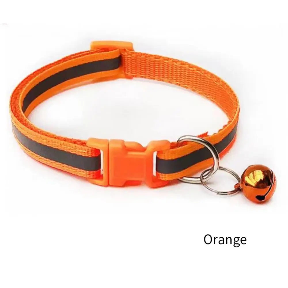 Reflective Pet Collars With Bells And Adjustable