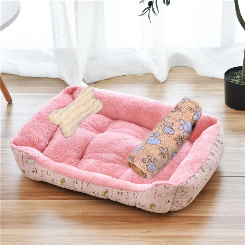 Four Seasons Warm Washable Pet Bed Many Colors