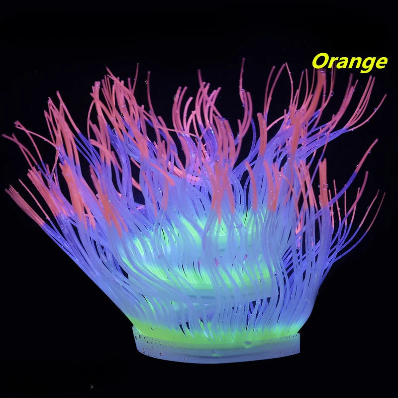 Silicone Coral Fish Tank Decorations