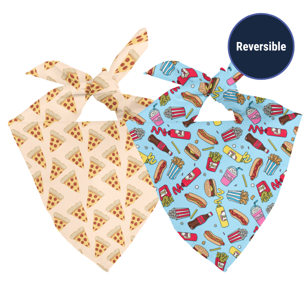 Pizza & Food Dog Bandana