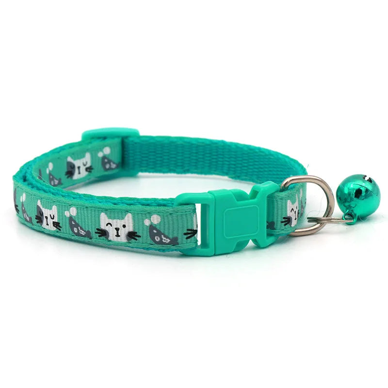 Colorful Cats Pattern Adjustable Collars