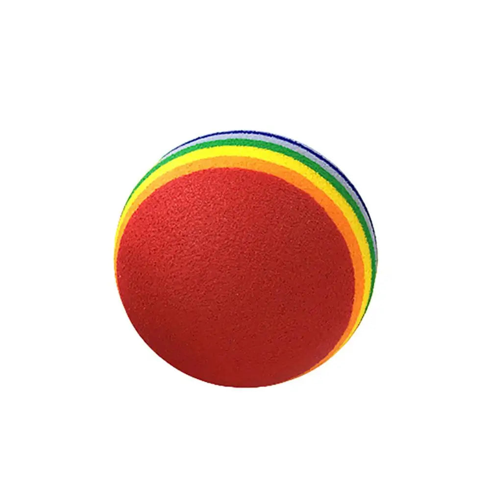 Colorful Pet Rainbow Foam Fetch Balls