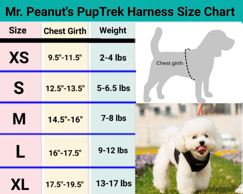 Mr. Peanut's PupTrek Soft Mesh Pet Harness with Matching Leash – Adjustable, Breathable, Choke-Free