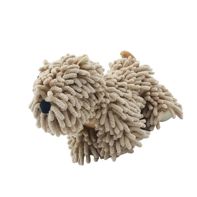 Cartoon Dog Chenille Kitchen and Bathroom Multifunctional Plush Wiping Toy