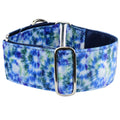 Navy Tie-Dye Elite Velvet Buckle Martingale Dog Collar