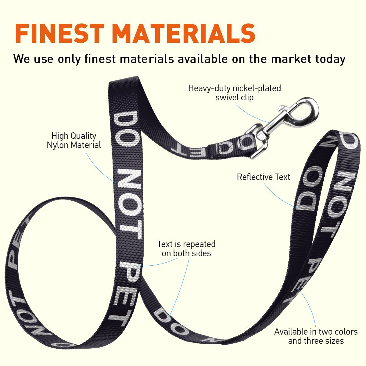 Reflective Nylon Dog Leash