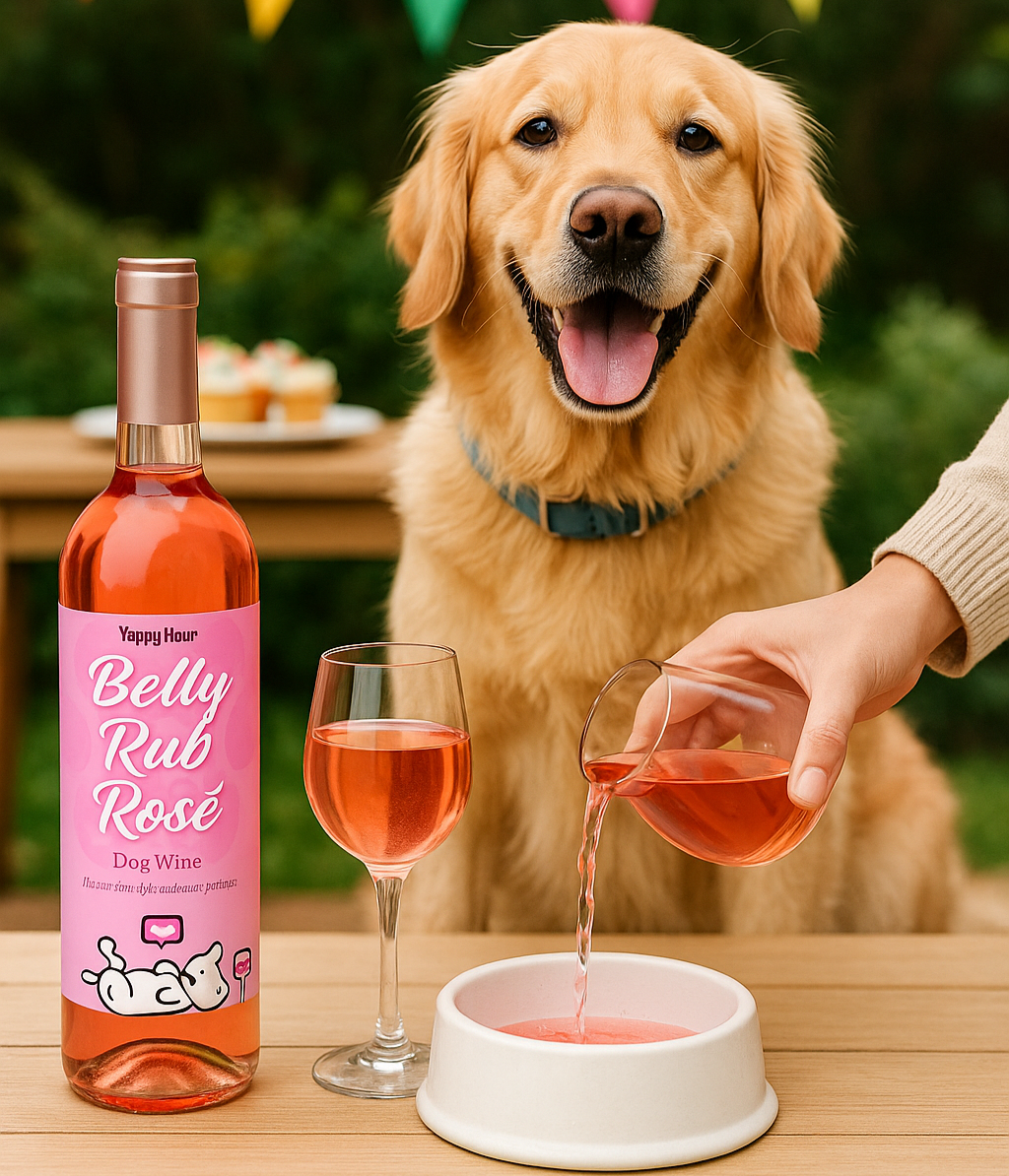 Belly Rub Rosé Dog Wine