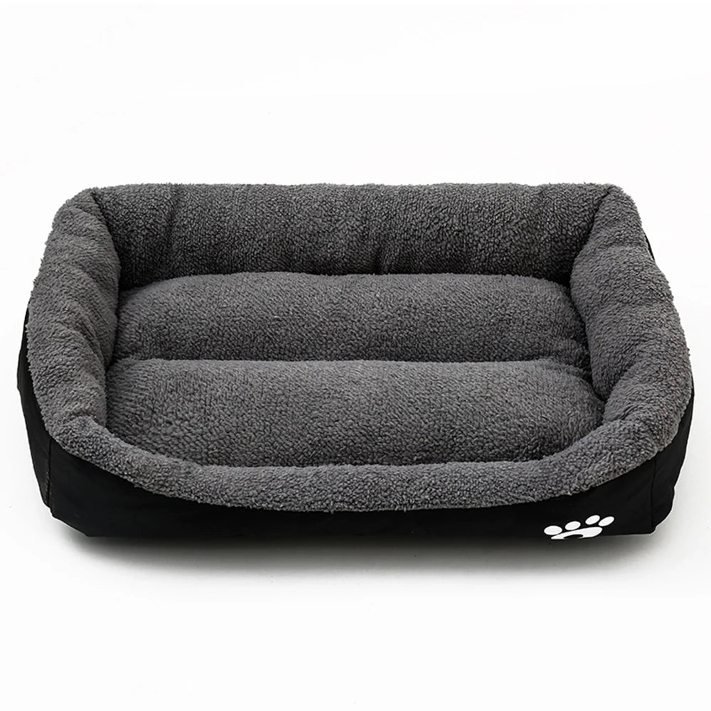 Washable Rectangle Pet Beds Waterproof Soft Fleece