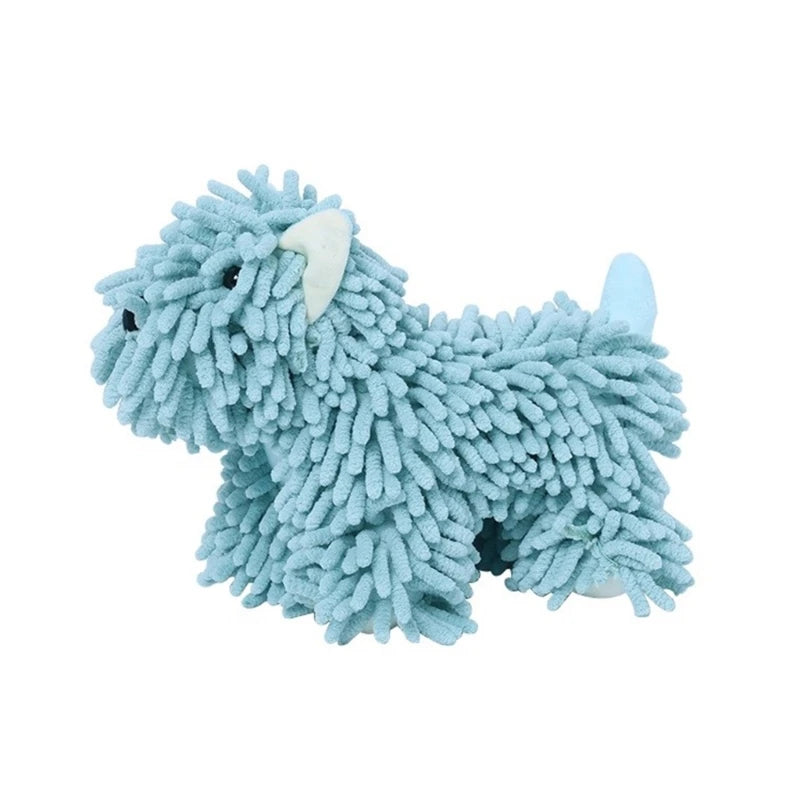 Cartoon Dog Chenille Kitchen and Bathroom Multifunctional Plush Wiping Toy