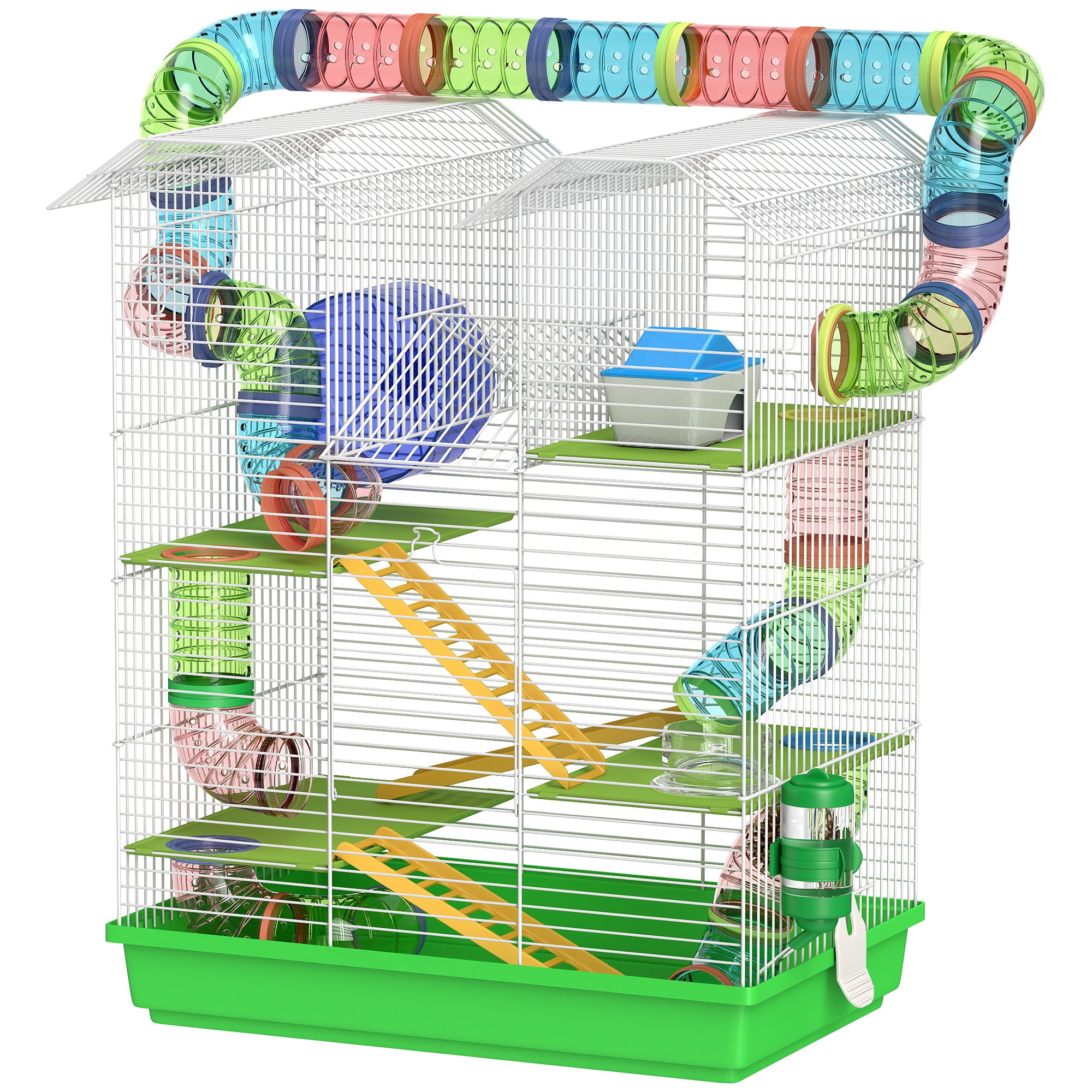 5 Tier Hamster Cage with Tubes and Tunnels