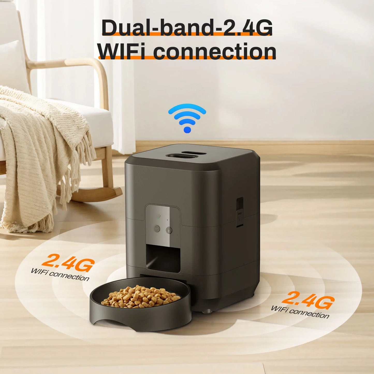 2L Smart Control Pet Feeder WIFI Pet Food Dispenser - Love My Pet