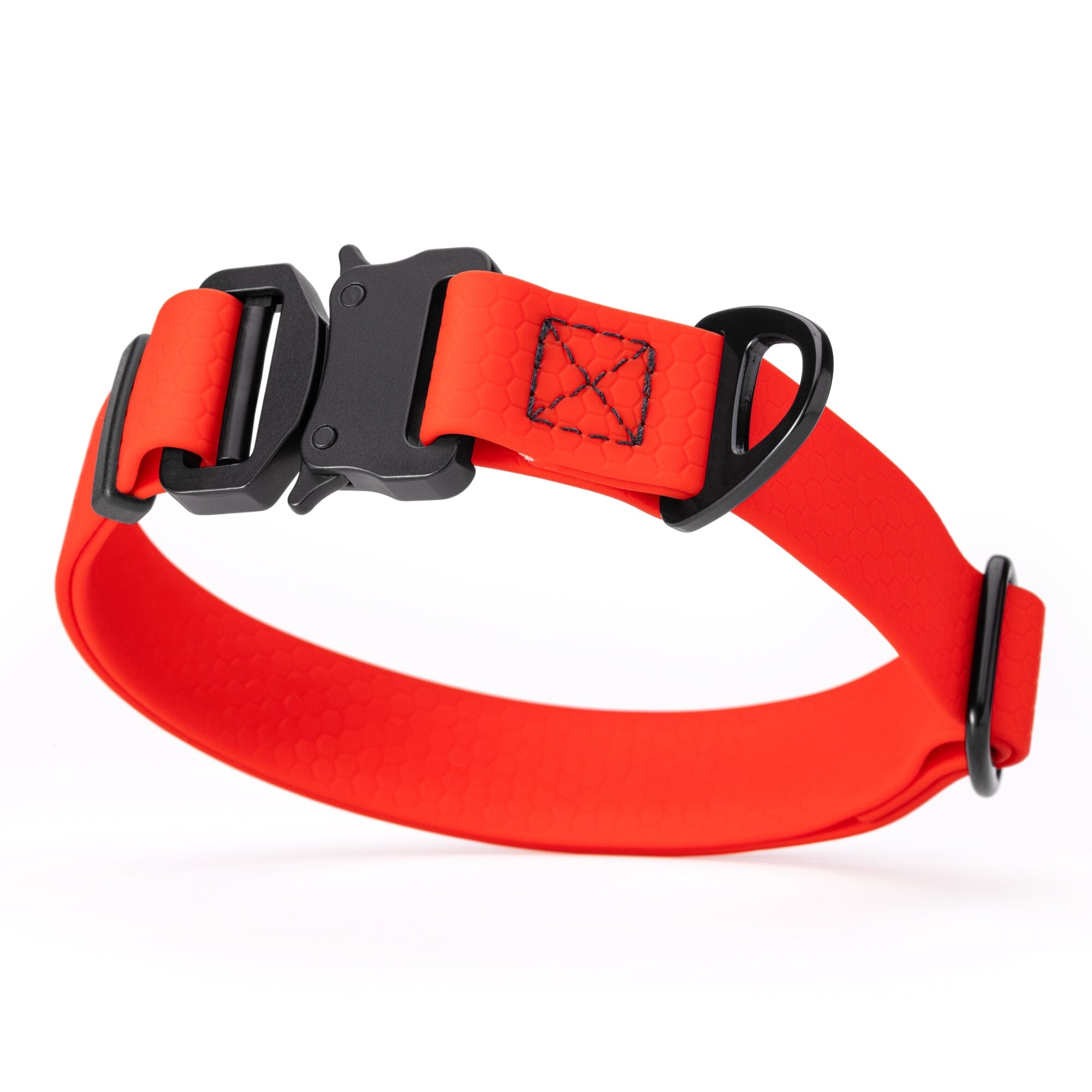 Waterproof Dog Collar with Metal Stab-Lock Buckle