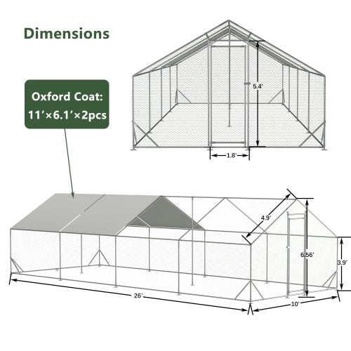 Large Metal Chicken Enclosure