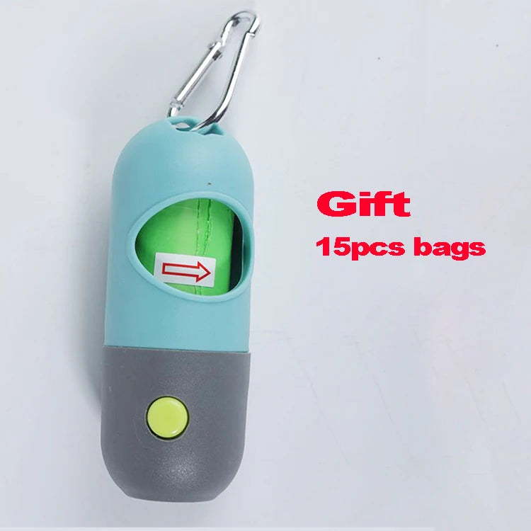 Dog Waste Bag Dispenser With LED Light