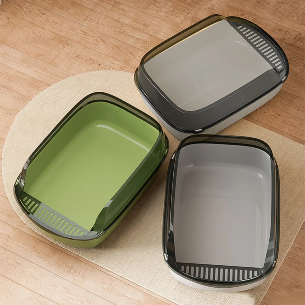 Large Semi Enclosed Cat Litter Box