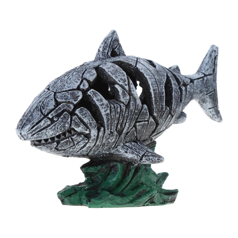 Resin Shark Statue Sculpture for Fish Tank