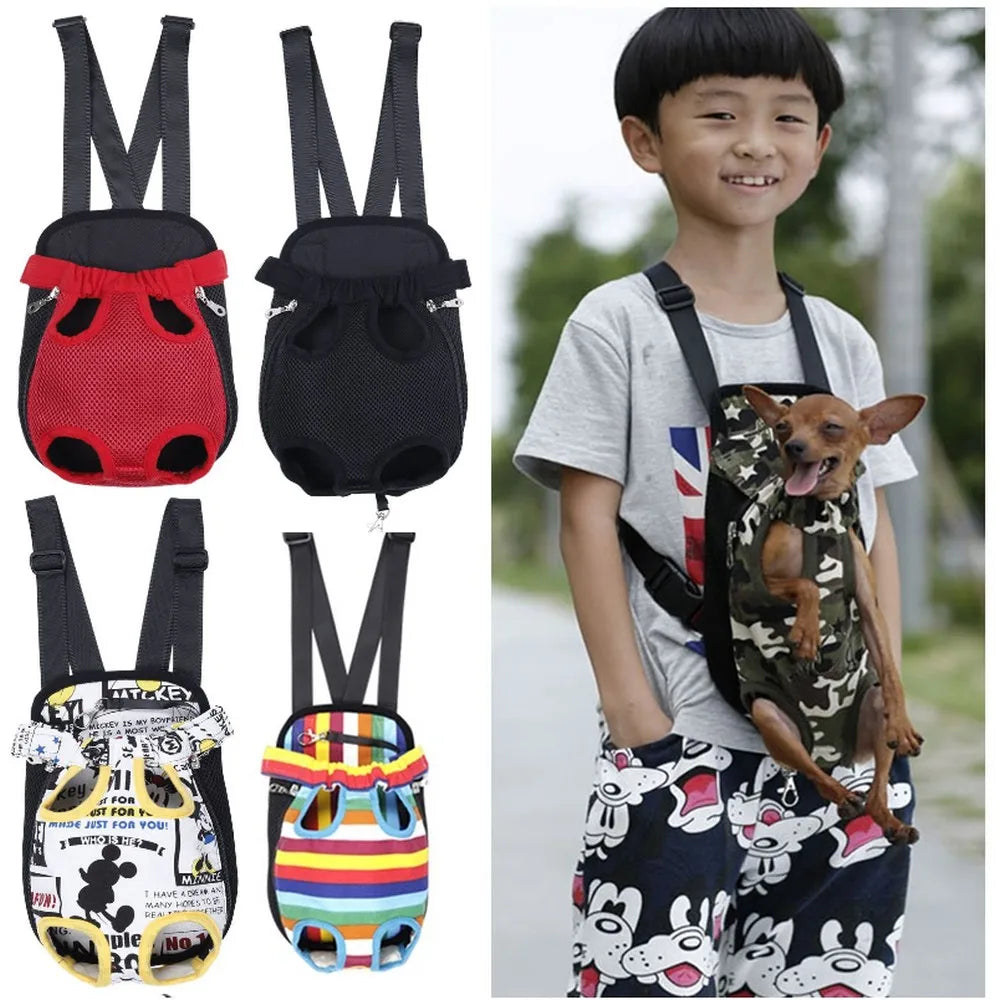 Front Chest Backpack Pet Carrier Multi Designs