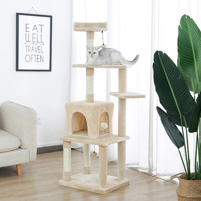 Cat Tree House Condo Playground, Multi-Level Tower