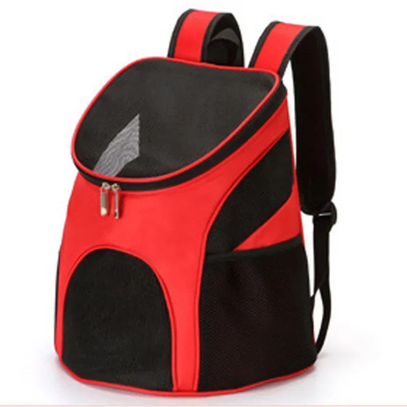 Pet Carrier and Backpack with Breathable Mesh and Padded Shoulders