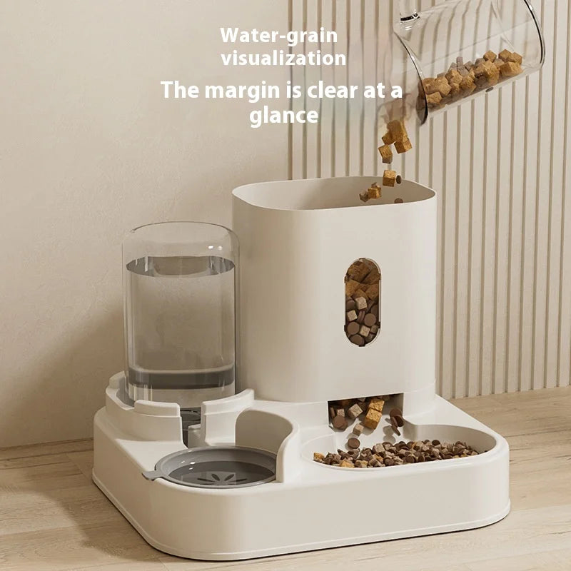 Automatic Pet Feeder With Water Fountain