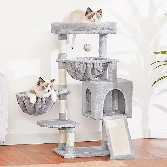 Cat Tree With Hammocks and Scratching Posts