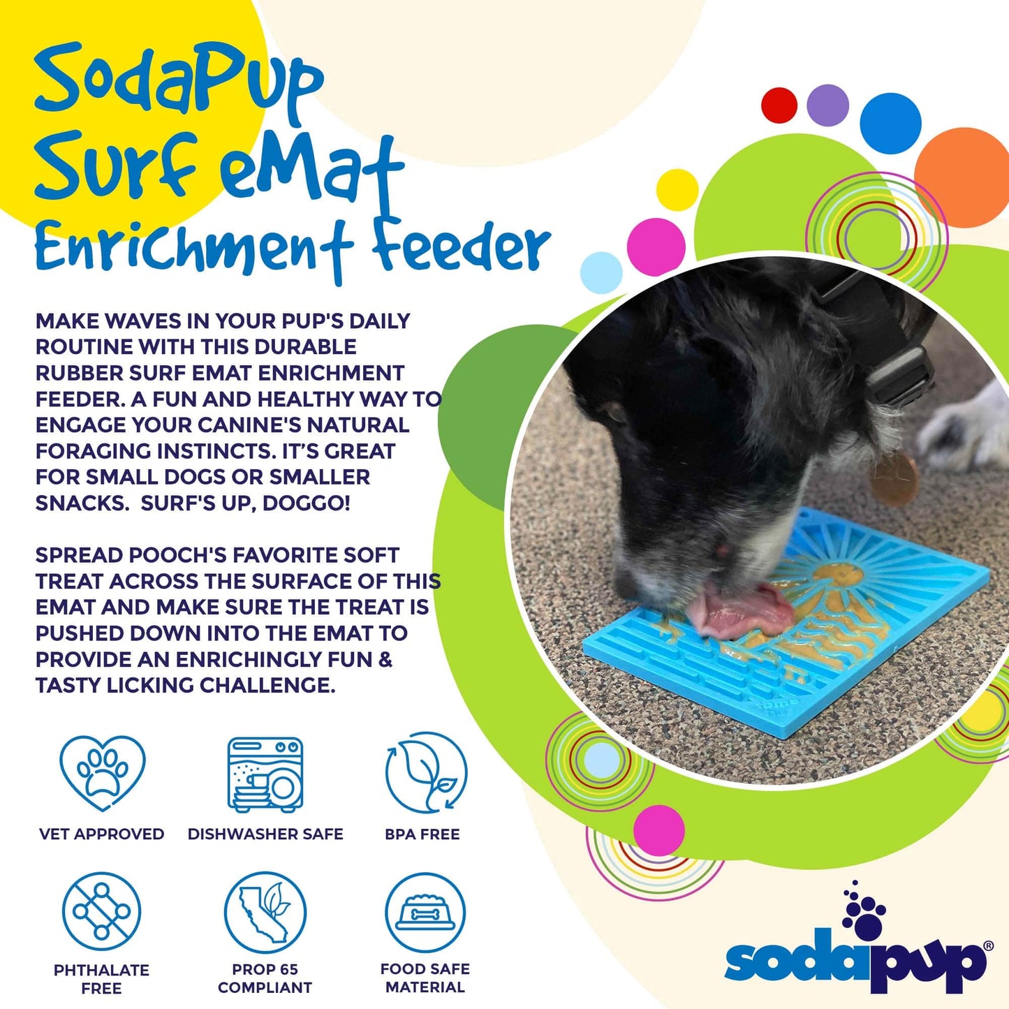 Surf's Up Design eMat Enrichment Lick Mat - small