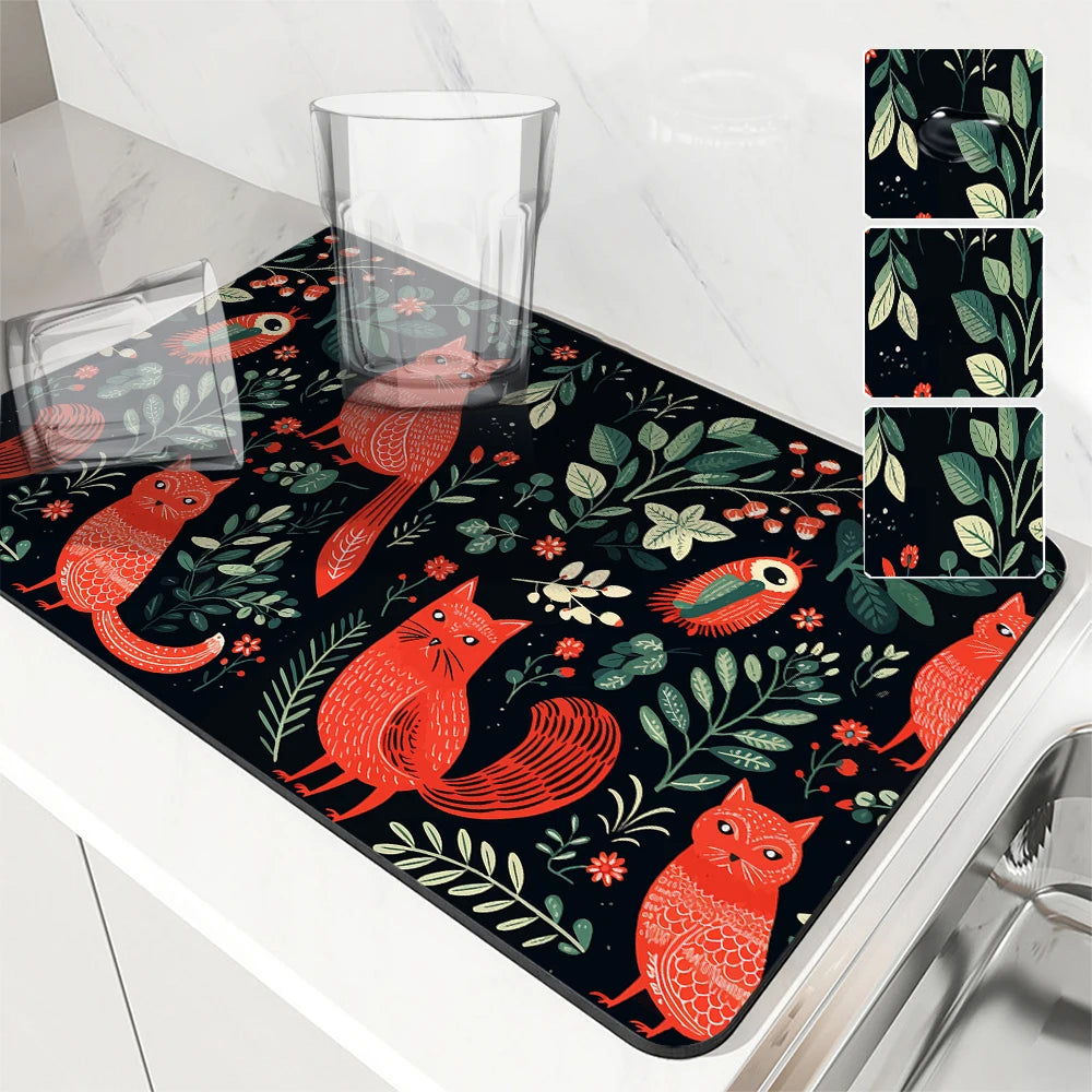 Several Designs, Large Kitchen Absorbent Mats