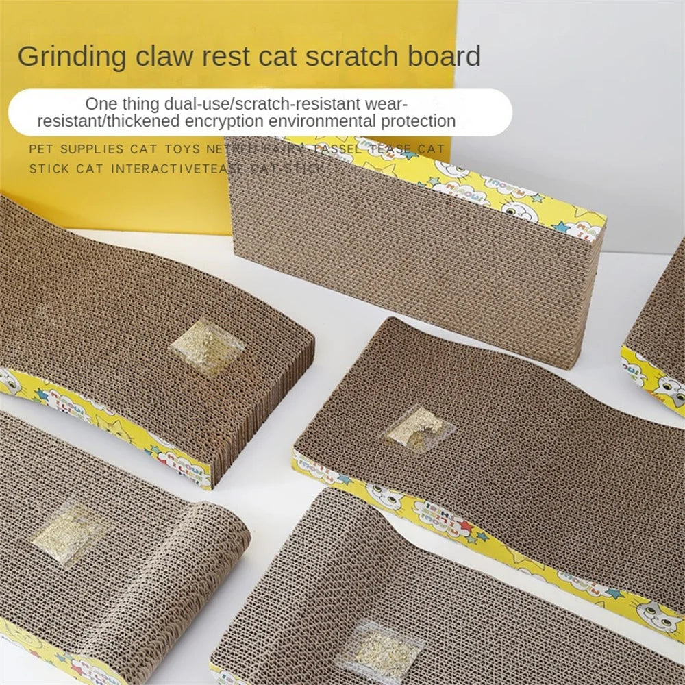 Cartoon Cat Scratching Board